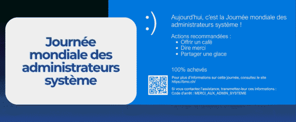 Journée mondiale des administrateurs système